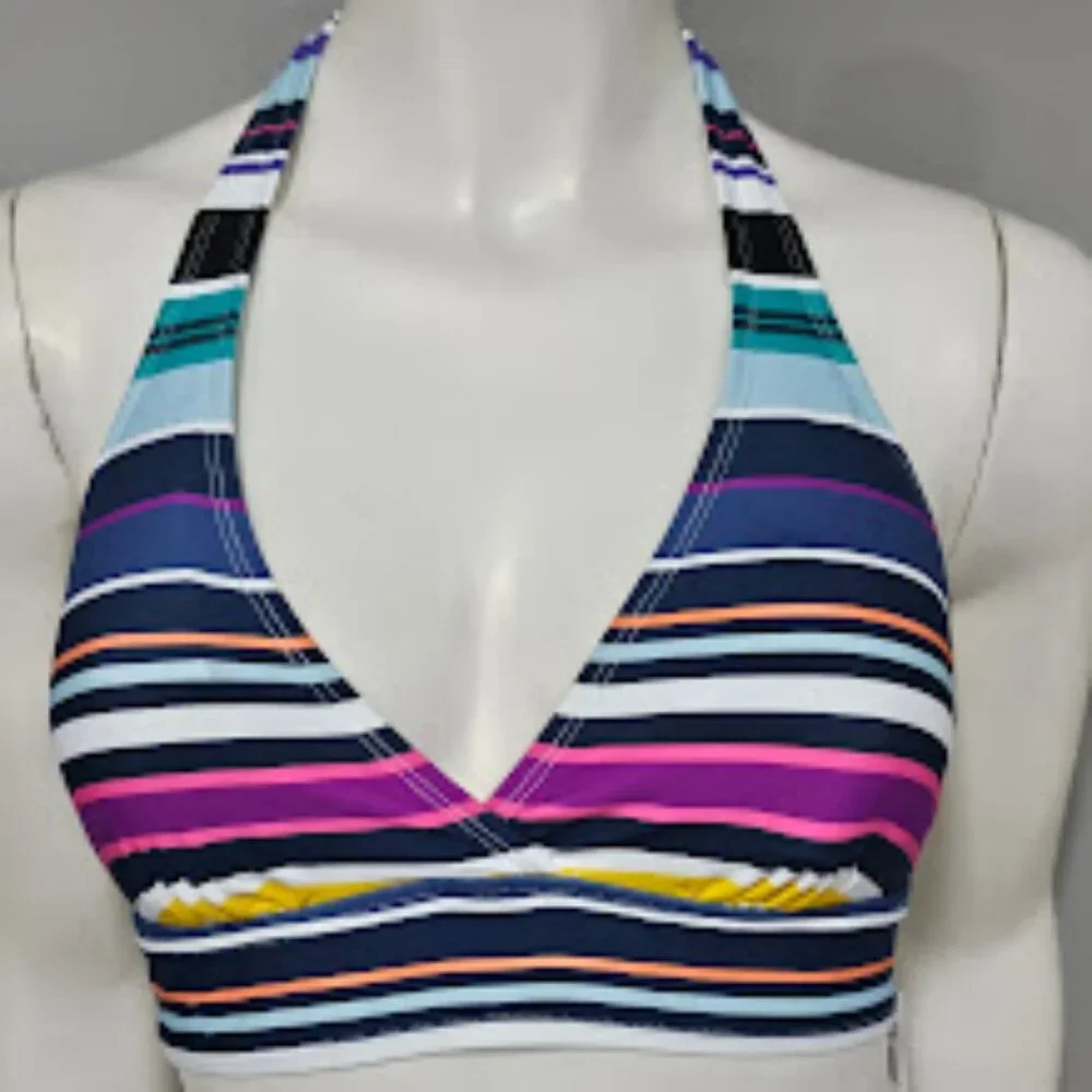 Anne Cole Marilyn Striped Halter Bikini Top